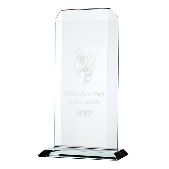 Custom Aspire Starfire Glass Award - 11 inches