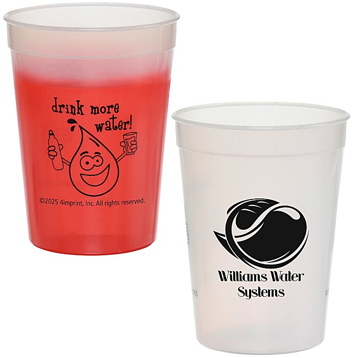 Custom Super Kid Mood Stadium Cup - 12 oz - Healthy Habits
