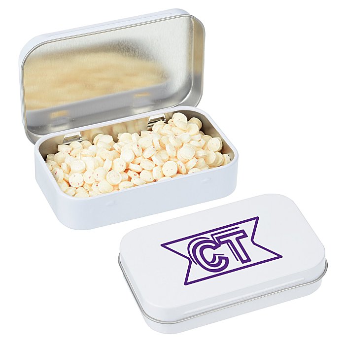 Custom Rectangular Tin with MicroMints