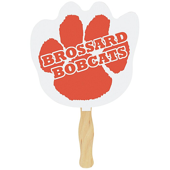 Custom Hand Fan - Paw Print