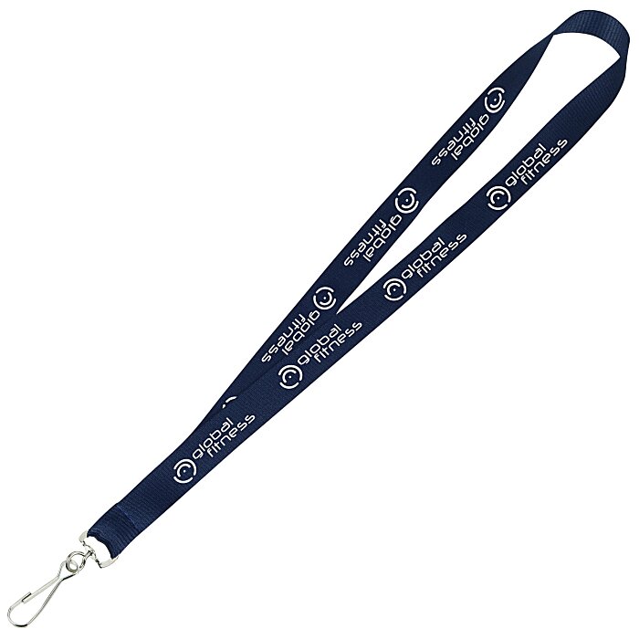 Custom Value Lanyard - 1/2 inch - Metal Swivel Snap Hook