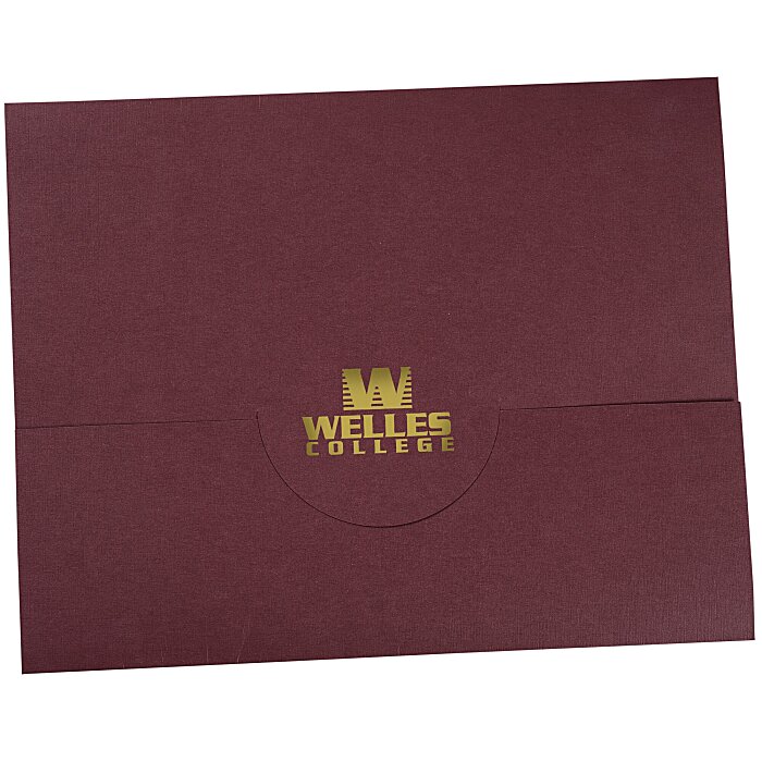 Custom Tuck Flap Certificate Folder