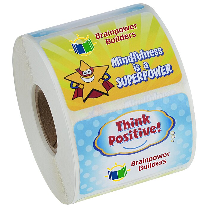 Custom Super Kid Sticker Roll - Superhero Mindfulness
